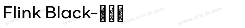 Flink Black字体转换